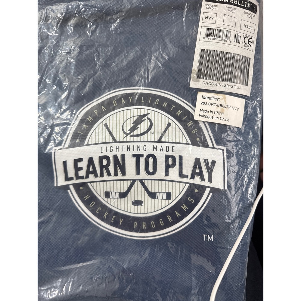 Tampa Bay Lightning Learn To Play Youth Hockey Equipment Bag Navy CCM 30x15x15
